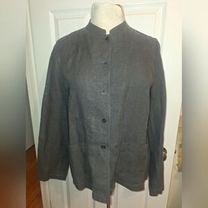 EILEEN FISHER linen blazer